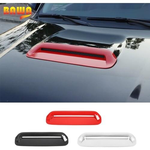 BAWA ABS Air Flow Intake Scoop Turbo Bonnet Vent Cover Hood Decoration Stickers for Toyota 4Runner 2010+ Car Accessories