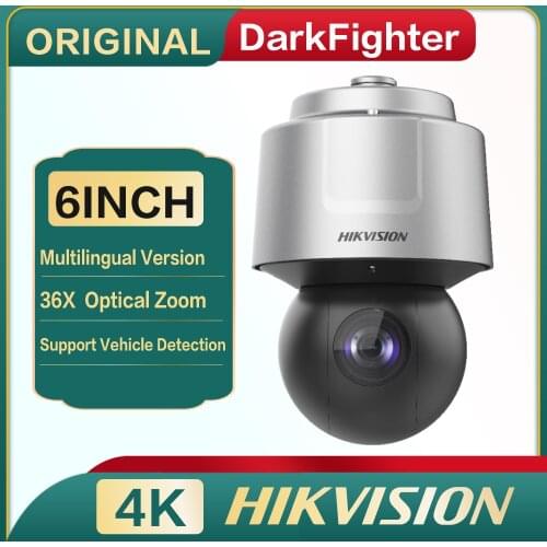 DS-2DF6A836XS-AEL(T2) Hikvision PTZ 8MP 6Inch 4K 36X Powered By DarkFighter Network Speed Dome Face And Vehicle Detection