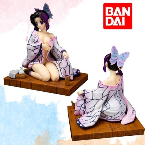 17cm Demon Slayer Kochou Shinobu PVC Action Toy Figures Adult Sexy Girl Toys Collectible Doll Christmas Gift with Box