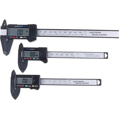 0-100mm Electronic Digital Carbon Vernier Caliper Digital measurement tools ID and OD measuring tools Gauge Micrometer tools