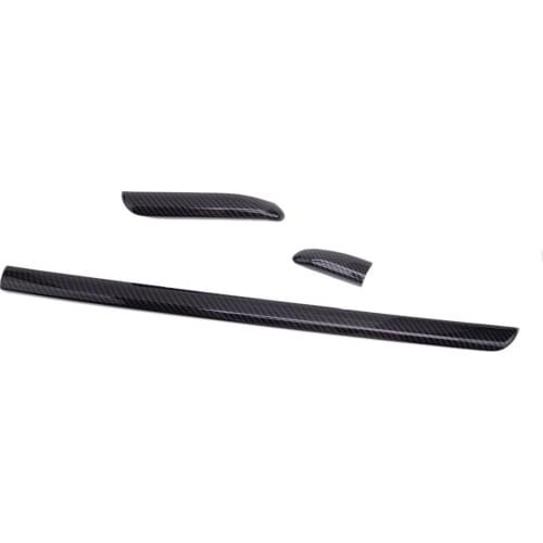 1Set Center Console Dashboard Panel Strip Trim Plastic Carbon Fiber Style Black Fit for Audi A3 8V S3 2013 2014 2015 2016 2017