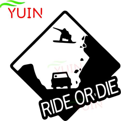 Cycling Ski Creative Car Decals Fashion Decoration PVC Waterproof Sunscreen Stickers Can Be Customized Color, 22*22cm