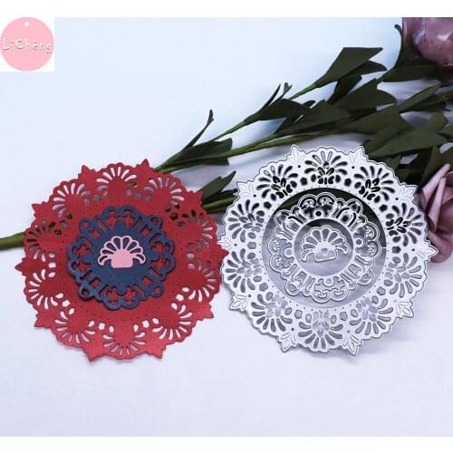 Mandala Stencil Metal Cutting Die DIY Scrapbooking Embossing Folder for Card Making Craft background Stamp and Slimline Dies2020