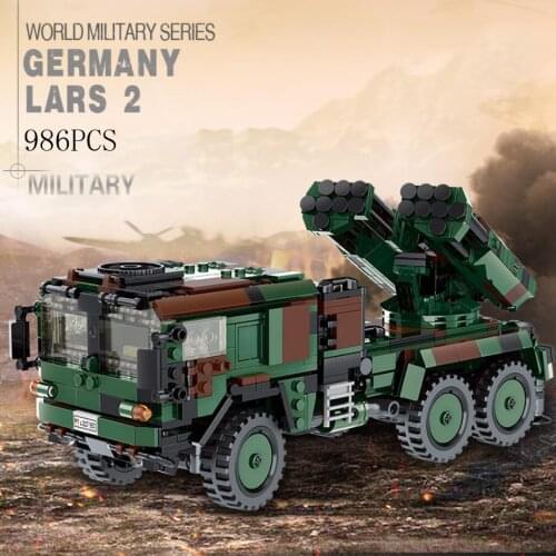 World war germany military Lars 2 light rocket gun system batisbricks building block ww2 assemble model brick toys collection