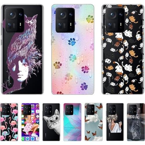 Soft Silicon Case for Xiaomi Mix 4 Luxury Shell Phone Cover Anti-fall Flexible Protection Tpu Bumper Half-wrapped Case 6.67inch