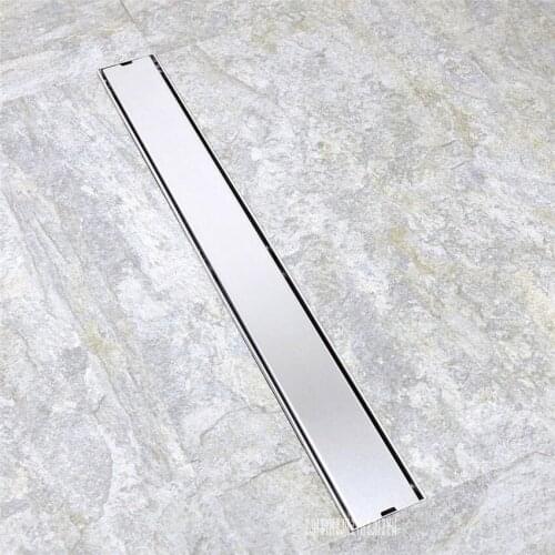 CYX120 304 Stainless Steel Floor Rectangle Floor Drain Bathroom Shower Room Toilet Long Strip Invisible Shower Floor Drain