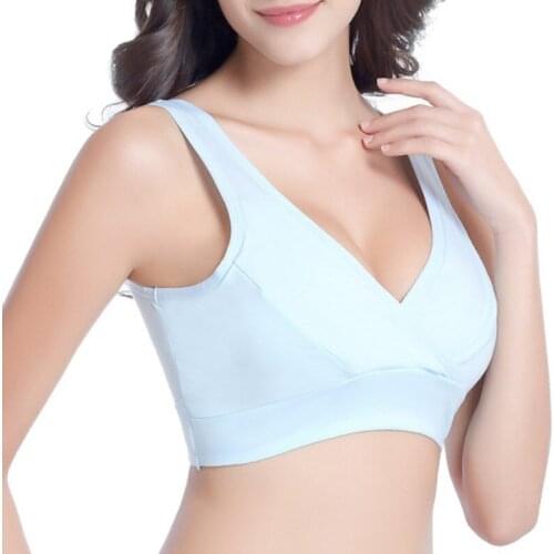 New Cotton Breast For Maternity Bras Plus Size Sleep Nursing Bralette Women Pregnant Feeding Underwear Female Lingerie X3