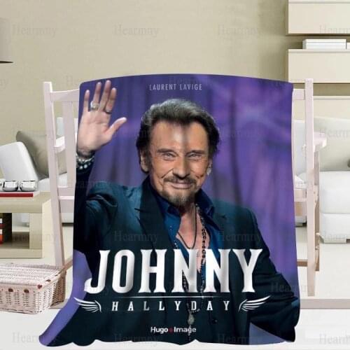 New Arrival Johnny Hallyday Blankets 3D Printing Soft Blanket Throw On Home/Sofa/Bedding Portable Adult Travel Cover Blanket