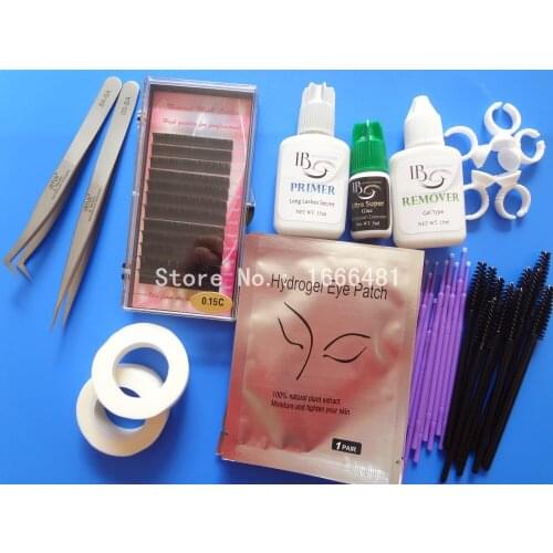 New Professional Portable Eyelashes Extension Kit Makeup Set Free Shipping