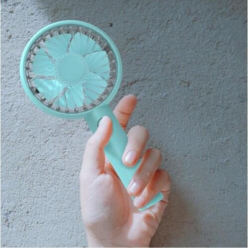 Portable USB Fan With Holder Mini Handheld Rechargeable USB Cooling Fan 15 degree Up and Down For Office Desktop Outdoor