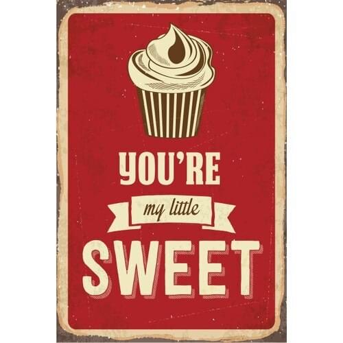 Life Poster My Little Sweet Retro Vintage Wooden Poster