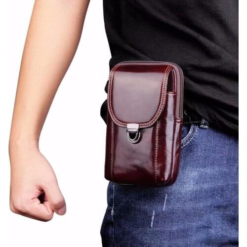 Waist Band Belt Genuine Cow Leather Mobile Phone Case For LG G7 ThinQ/V30S ThinQ/K8 (2018)/X4+/Q8/V30/X venture/ K10 (2017)