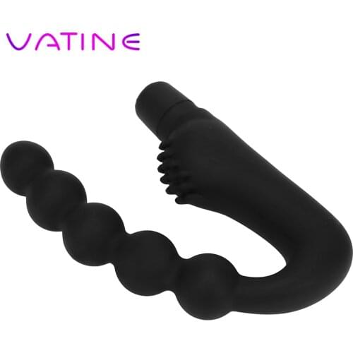 VATINE 10 Speed Anal Vibrator Butt Plug Prostate Massager Clitoris Stimulator G-spot Anal Bead Sex Toys for Men Women