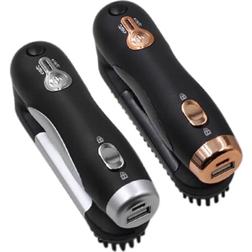 Hair Straightener Flat Irons Folding Straightening Brush USB Charging Heating Comb Hair Straight Styler Beard Brush