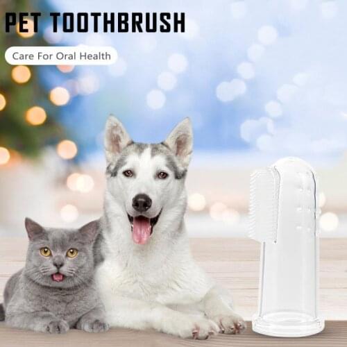 1/2/5pcs Finger Toothbrush Pet Toothbrush Cat Dog Soft Silica Gel Clean Mouth Tooth Tartar Health For Dog Supplies Pet Utensils