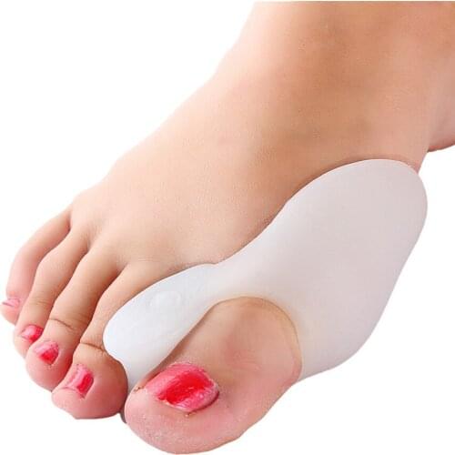 1 Pair Big Toe Corrector Protector Medical Silicone Gel Bunion Separator Hallux Valgus Big Thumb Orthotics Straightener Cushion