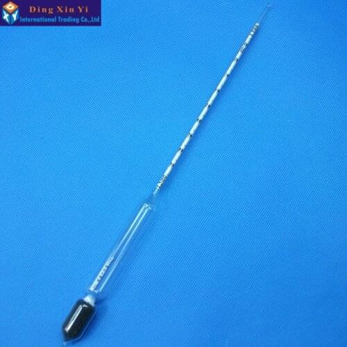 2PCS/lot 1.2-1.3/m3 glass hydrometers chemical laboratory glass Densitometers liquid hydrometer densimeter Density Meter