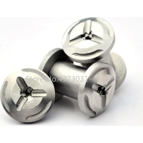 2Pieces Stainless Steel M4 Screw Diy Knife Material Making Knife Handle T8 Plum Nails Sharp 20 Size Straight Folding Knife