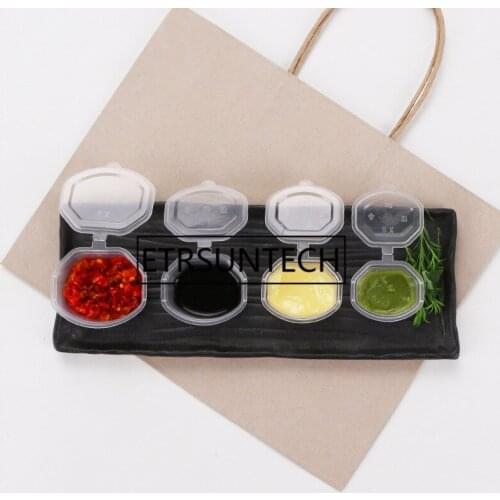 2000pcs Clear Take Out Containers Food Box With Lids Disposable Food Sauce Cups