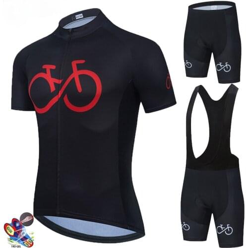 2021 Black Cycling Jersey 19D Pad Bib Shorts Bicycle Clothing Cycling Quick Dry Men Pro Cycling Maillot Ciclismo Hombre