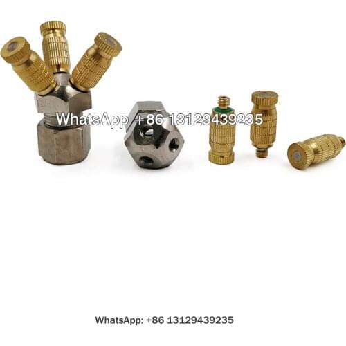 High Pressure 3-Nozzle Cluster Connector,Connect the Atomizing Nozzle,Card Sleeve 3 Nozzle Socket Connected 9.52mm Tube Pipe
