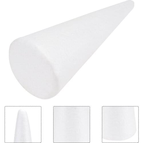 30cm White DIY Cone Children Craft Cone Accessories for Home Craft Christmas
