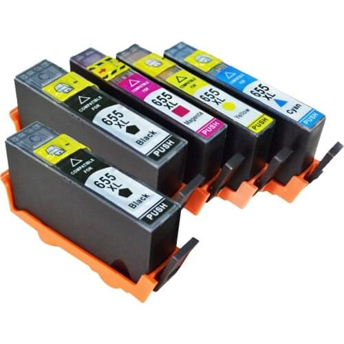 5Pack Compatible HP 655 hp655 ink cartridge FOR HP deskjet 3525 4615 4625 5525 6525 CZ109AE CZ110AE CZ111AE CA112AE