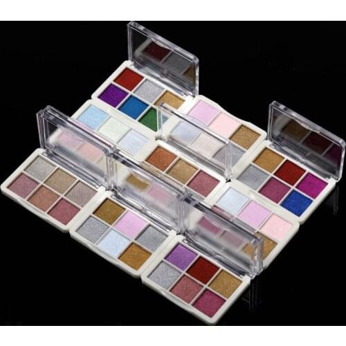 6 Colors Aurora Solid Mirror Nail Powder Glitter Dust Metal Effect Nails UV Gel Polish Pigment Nail Art Decorations Accessories