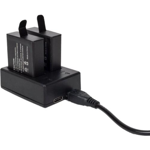 Camera Accessories Charger adapter Intelligent 2 In 1 Battery Charger Power Supply For DJI OSMO ACTION 4K Camera #712