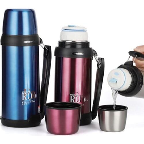 304 Stainless Steel Travel Mug Thermos Hot Water Coffee Vacuum Flasks Thermoses Travel Thermos Bottle for Camping Travelling