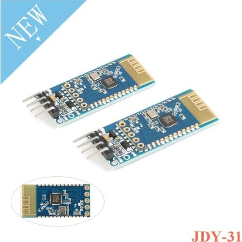 JDY-31 HC-05 HC-06 Bluetooth-compatible Module Serial Port 2.4G SPP Transparent Transmission Compatible with HC 05 06 JDY-30