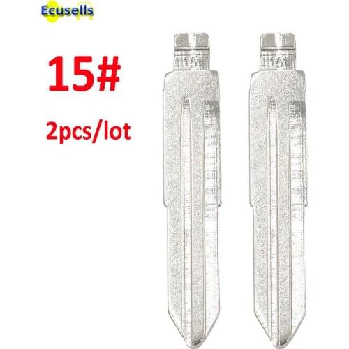2pcs/lot fly key NO.15 For Chevrolet Spark for Buick/kia/Hyundai Remote Car flip Left Key Blade Blank Keyless Entry System 15