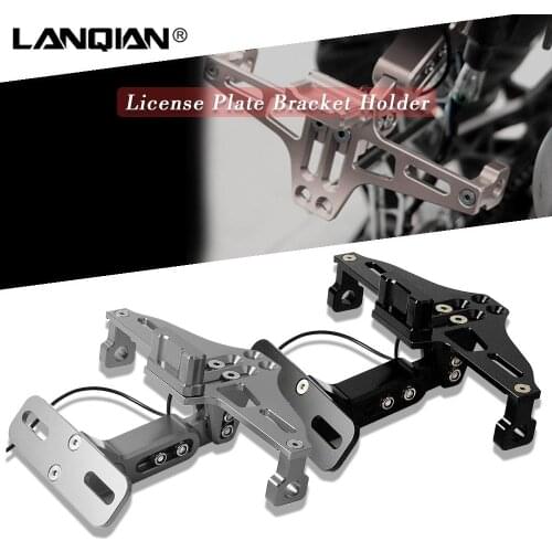 For Kawasaki Motorcycle License Plate Bracket Holder Z900RS Ninja1000SX ZX6R ZX636 Z1000 SX Z750R ZX10R ZX6R ZX636 H2 H2R Parts