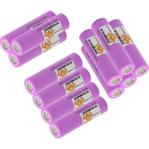 Russian Warehouse Fast delivery INR 18650 Battery 30Q li-ion batteries lithium 3000mah 3.7V 30A high drain 10C rechargeable