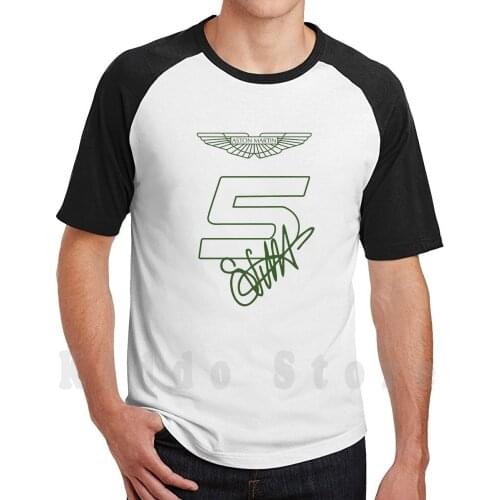 Vettel 2021 T Shirt Men Cotton Cotton S-6Xl Aston Vettel Lance Stroll Force India Aston 2021 2021 Amr Motorsport Vettel Perez