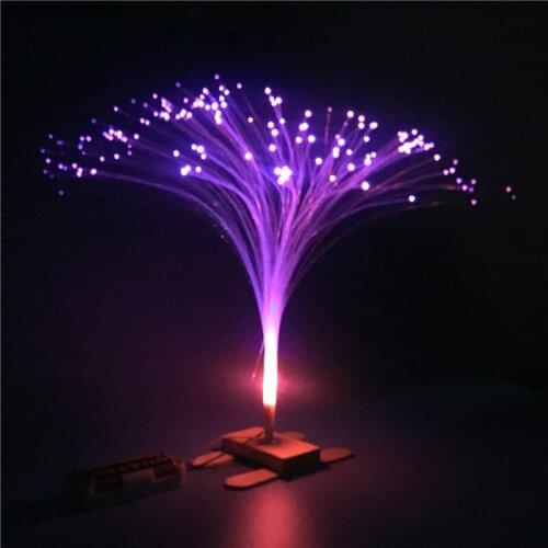 Science experimental toys diy colorful optical fiber lamp popular science educational toys handmade manufacturers