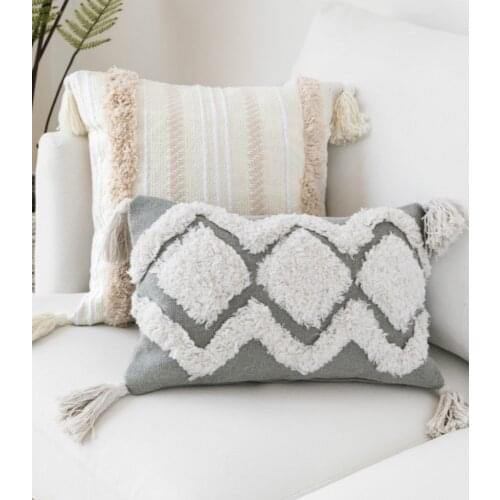 Pillow Cover Lumbar Pillow Simple Nordic Cute Living Room Decoration Office Large Cojines Decorativos Para Sofa Cushion Cover