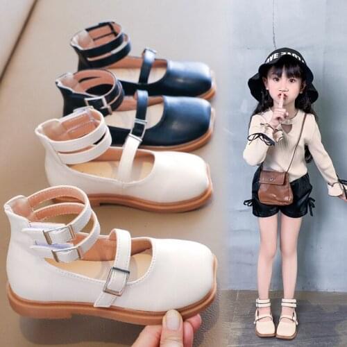 2012 Autumn New girls square head high-top Roman baby girl fashion soft sole simple princess leather shoes DNND200020