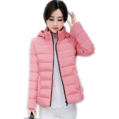 New Arrival Candy Colors Women Autumn Winter Short Parkas 2018 Fashion Down Cotton Jacket Padded Female Plus Size 4XL Warm Q414