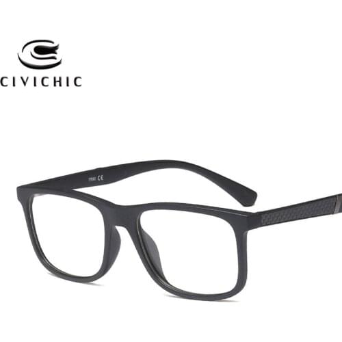 Chic TR90 Myopia Optical Glasses Frame Retro Men Lunette De Vue Rectangle Oculos De Grau Flat Eyeglasses Classic Eyewear COG54