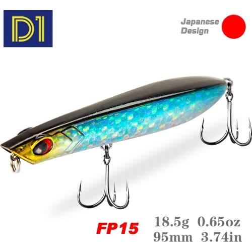 D1 Fishing Lures Little Stik Pencil Fishing Lure 95mm 18.5g Artificial Slow Sinking Wobblers Walking Fishing For Bass Pike FP15