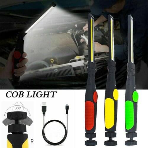 Strong Magnetic Inspection Light USB Rechargeable LED Work Light Dimmable Folding Multi Angle Auto Repair Light Tools