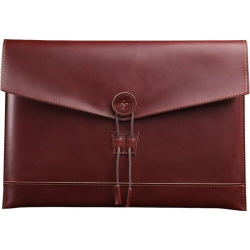 Genuine Leather Laptop Bag For Macbook Mac Pro13 Inch 15-inch Laptop Bag Leather Business Computer Bags Case For Laptop