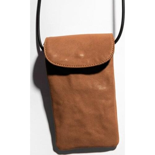 Womens bag Genuine Leather Solid Flap sheepskin Casual Hasp phone bag Anti RFID luxury handbags women bags designer