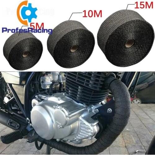 Cm*5M/10M/15M 20M Motorcycle Exhaust Thermal Tape Header Heat Wrap Manifold Insulation Roll Resistant with Stainless Ties