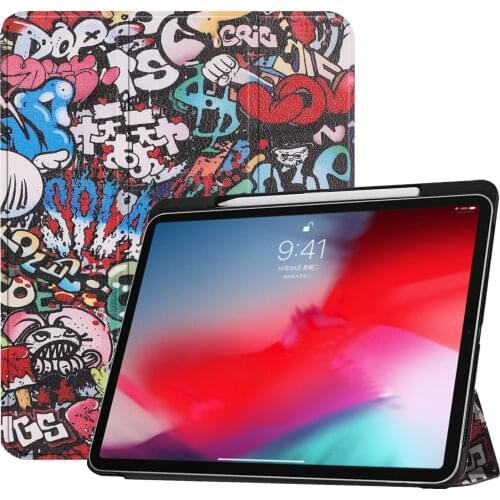 Protective Sheath Case for IPad Pro 11 2018 Leather Stand Release Ultra Slim Shockproof with Pencil Holder for IPad Pro 11 inch