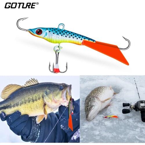 Goture 1pc Balancer Winter Fishing Lure Ice Bait 4 Colors 7.9cm/17.2g Lead Jigging Wobbler For Pike Fishing Artificial Bait