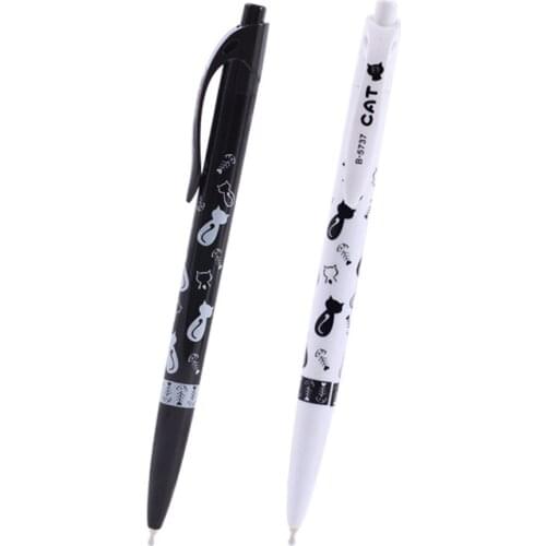 1PCS New Arrival 0.5mm Office & School Pen Plastic Lovers Gift Ball Pen Cartoon Cat Ballpoint Pens Student Prize