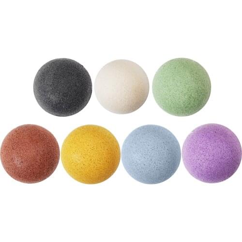 1pc Exfoliator Cleanse Konjac Sponge Natural Konjac Konnyaku Puff Face Wash Cleaning Sponge Esponja Maquiagem Makeup Konjac
