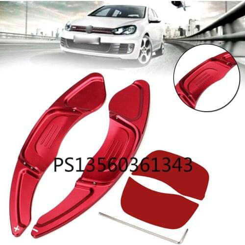 2x Steering Wheel Shift Paddle Blade Shifter Extension For VW Golf MK7 GTI R